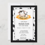 Heilige Koe Genderneutraal Baby shower Kaart (Voorkant)