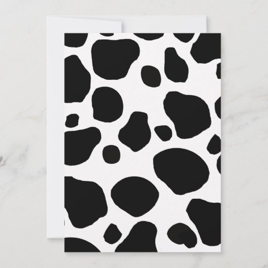 Heilige Koe Genderneutraal Baby shower Kaart (Achterkant)