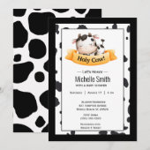 Heilige Koe Genderneutraal Baby shower Kaart (Voorkant / Achterkant)