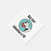 Heilige Koe Gepersonaliseerd 70e verjaardag Napkin Servet (Hoek)