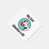 Heilige Koe Gepersonaliseerd 80e verjaardag Napkin Servet (Hoek)