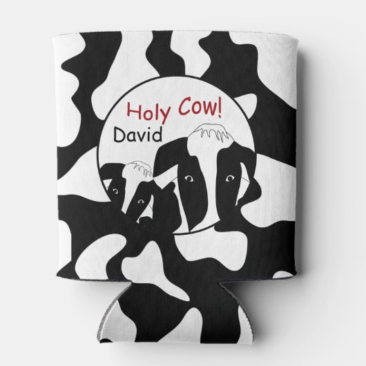 Heilige Koe Gepersonaliseerd Blikjeskoeler (Achterkant)