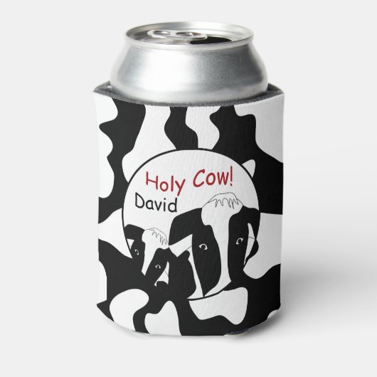 Heilige Koe Gepersonaliseerd Blikjeskoeler (Blikje Achterkant)
