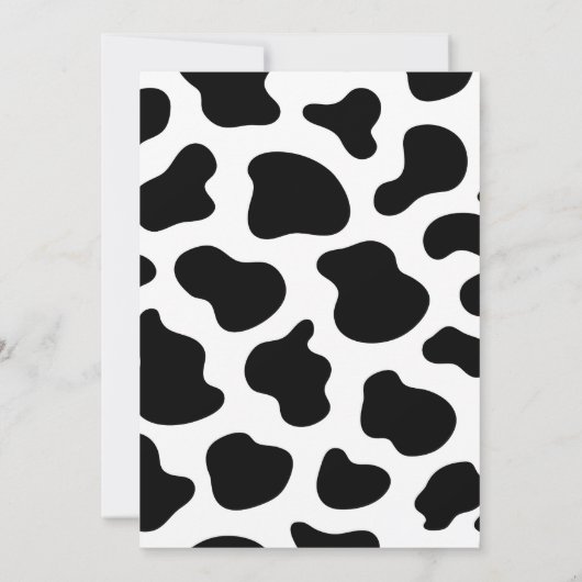 Heilige Koe Geschlecht Reveal Baby Shower Kaart (Achterkant)