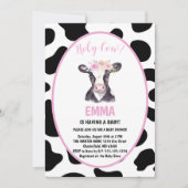 Heilige Koe Geslacht Reveal Baby Shower Uitnodigin Kaart (Voorkant)