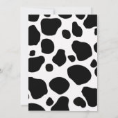 Heilige Koe Girl Baby Shower Invitaties Kaart (Achterkant)