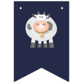 Heilige Koe grappig over de heuveldag Vlaggetjes (Eerste vlag)