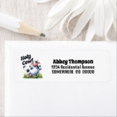 Heilige Koe Grappig retour adreslabel Etiket (Insitu)