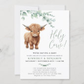 Heilige Koe Groen Hoogland Koe Koppels Baby shower (Voorkant)