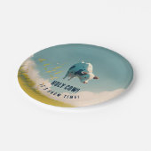 Heilige Koe haar Borden van het Nobelprijsfeest op Papieren Bordje (Gekanteld)