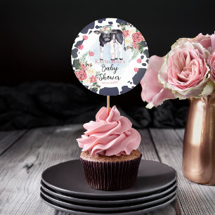 Heilige Koe, het is een Girl Baby shower Welcome Ronde Sticker