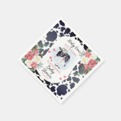 Heilige Koe, het is een Girl Baby shower Welcome Servet (Hoek)