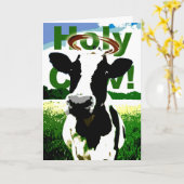 Heilige Koe! Het is je verjaardag! Hopelijk is het Kaart (Gele Bloem)