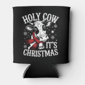 Heilige Koe Het is Kerst Grappig Koe Liefhebber Bo Blikjeskoeler (Voorkant)