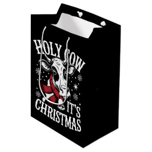 Heilige Koe Het is Kerst Grappig Koe Liefhebber Bo Medium Cadeauzakje