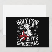 Heilige Koe Het is Kerstmis Grappige Koe Liefhebbe Feestdagenkaart (Voorkant / Achterkant)