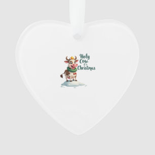 Heilige Koe Het is Kerstmis Ik Kerstmis Koe T-Shir Ornament