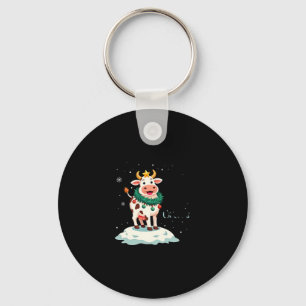 Heilige Koe Het Is Kerstmis Ik Kerstmis Koe T-Shir Sleutelhanger