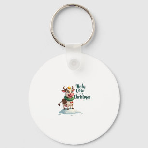 Heilige Koe Het Is Kerstmis Ik Xmas Koe T-Shirt (3 Sleutelhanger