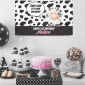 Heilige Koe, het is uw Schattigee verjaardag Spandoek