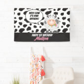Heilige Koe, het is uw Schattigee verjaardag Spandoek (Insitu)