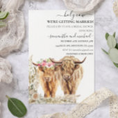 Heilige Koe Highland bruids bruiloft Kaart