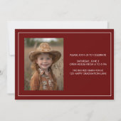 Heilige Koe! Hij/zij is afgestudeerd fotouitnodigi Kaart (Achterkant)