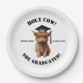 Heilige Koe! Hij/zij studeerde af Papieren Bordje (Voorkant)