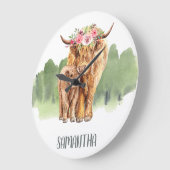 Heilige Koe Hoera Calf Baby Kind Room Grote Klok (Hoek)