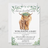 Heilige Koe Hogeland Calf Baby shower Eucalyptus Kaart (Voorkant)