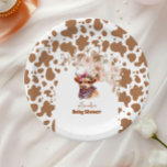 Heilige Koe Hoogland Koe Baby shower Papieren Bordje<br><div class="desc">Serveer uw baby shower traktaties met charme met behulp van onze Holy Koe Greenery Highland Koe Baby shower Paper Borden! Deze prachtige borden zijn voorzien van een schattig ontwerp dat een vleugje rustieke elegantie toevoegt aan uw feest. Belangrijkste kenmerken: Schattig Highland Koe Design: Met een donzige hoogland koe omringd door...</div>