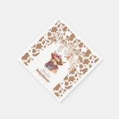 Heilige Koe Hoogland Koe Baby shower Servet (Hoek)