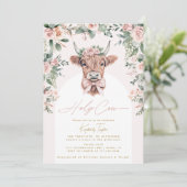 Heilige Koe Hoogland Koe Boho Vrijgezellenfeest Kaart (Staand voorkant)