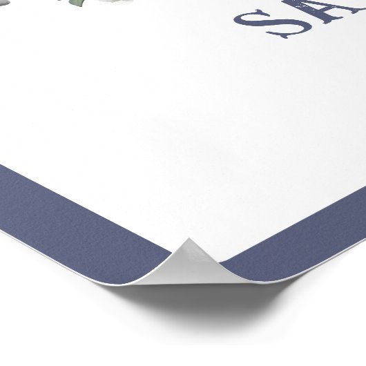 Heilige Koe Hoogland Koe Elegant Baby shower Teken Poster (Hoek)