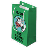 Heilige Koe Iemand die jarig is Klein Cadeauzakje (Achterkant Gekanteld)