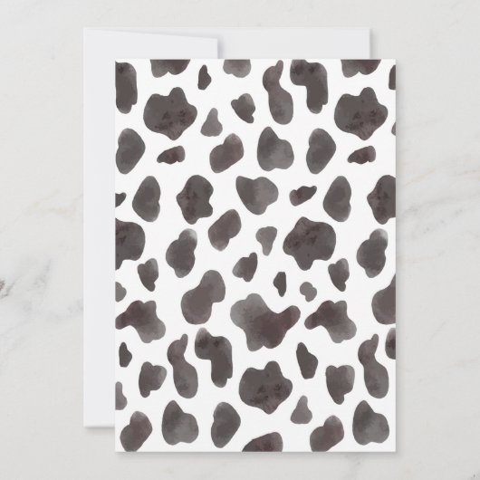 Heilige Koe Ik ben 1-bevallendaagse Uitnodiging (Achterkant)