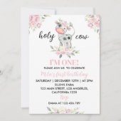 Heilige Koe Ik ben 1 Boerderij 1e verjaardag Uitno Kaart (Voorkant)