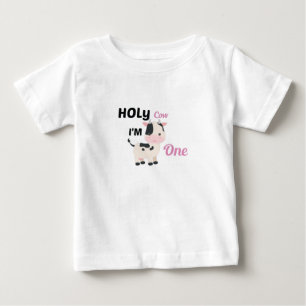 Heilige Koe Ik ben 1, Boerderij baby Birthday Gift