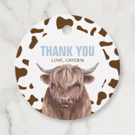 Heilige Koe Ik ben 1 bruine Koe Printerverjaardag Bedankjes Labels