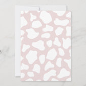 Heilige Koe Ik ben 1 Koe meisje 1 uitnodiging (Achterkant)