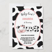 Heilige Koe Ik ben 1-meisje-1-jarig feest Kaart (Voorkant)