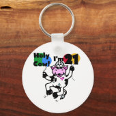 Heilige Koe Ik ben 21 T-shirts en cadeautjes Sleutelhanger (Voorkant)