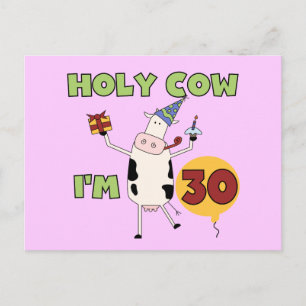Heilige Koe Ik ben 30 T-shirts en cadeautjes Briefkaart