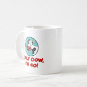 Heilige Koe ik ben 40 Funny Mug Koffiemok (Voorkant links)