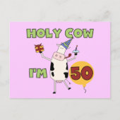 Heilige Koe Ik ben 50-jarige T-shirts en Gifts Briefkaart (Voorkant)