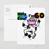 Heilige Koe Ik ben 60 Tshirts en cadeautjes Briefkaart (Voorkant / Achterkant)