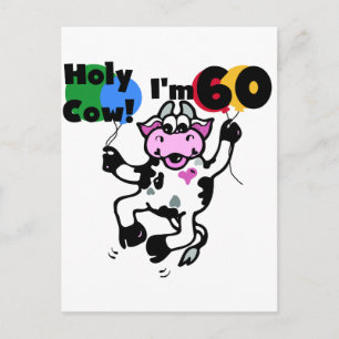 Heilige Koe Ik ben 60 Tshirts en cadeautjes Briefkaart