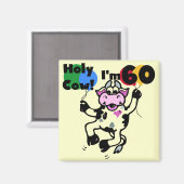 Heilige Koe Ik ben 60 Tshirts en cadeautjes Magneet (Voorkant / Achterkant)