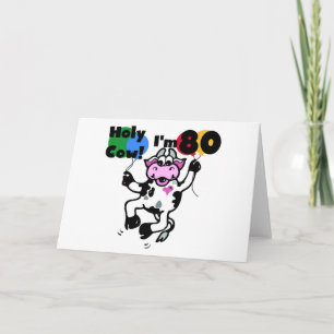 Heilige Koe Ik ben 80 T-shirts en Cadeaus Kaart