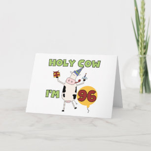 Heilige Koe Ik ben 96-jarige T-shirts en Gifts Kaart